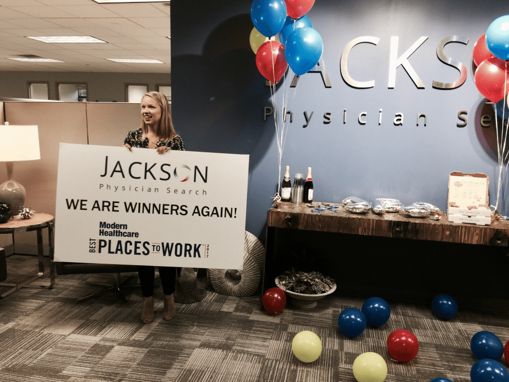 Jackson Physician Search one of the Best Places to Work in Healthcare