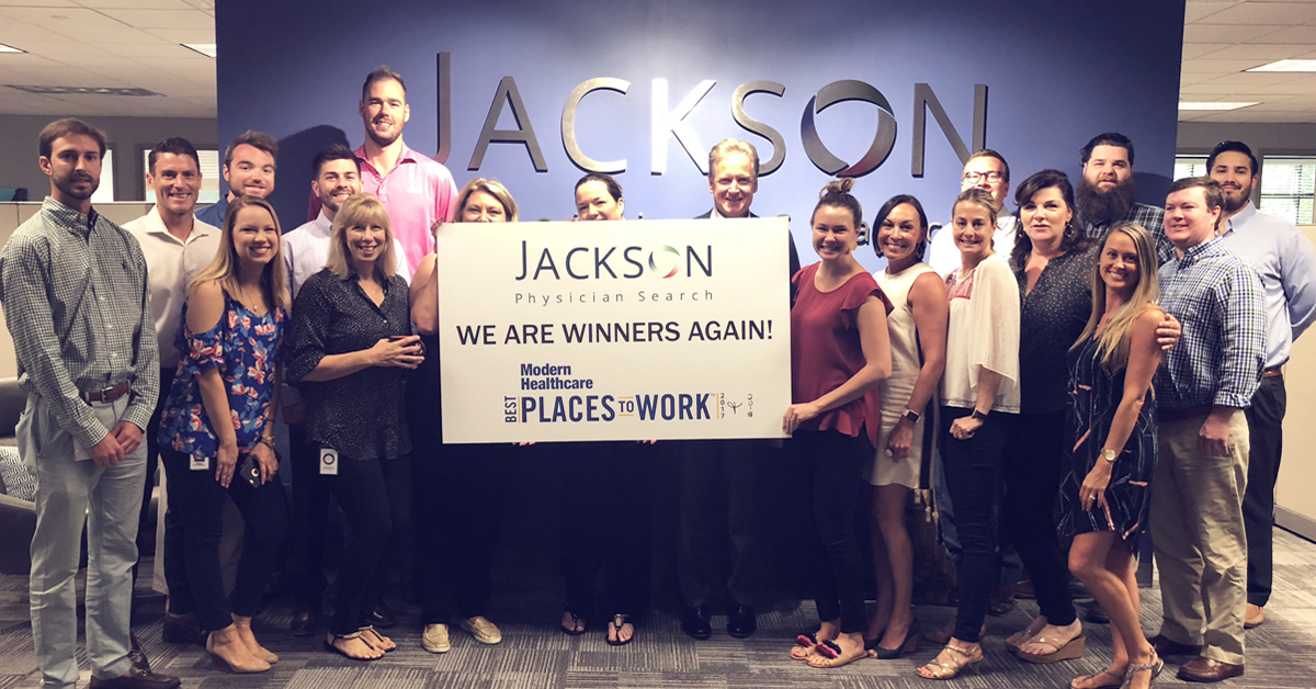 Jackson Physician Search Named a Modern Healthcare Best Places to Work in 2018