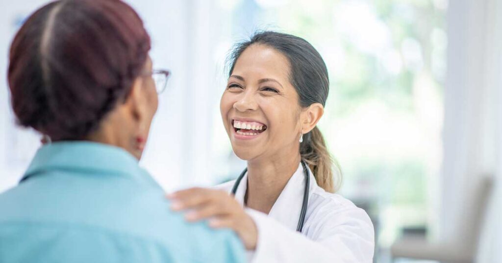 Elderly Woman Visits Doctor