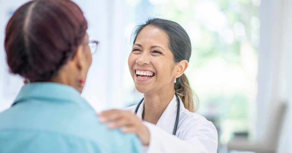 Elderly Woman Visits Doctor