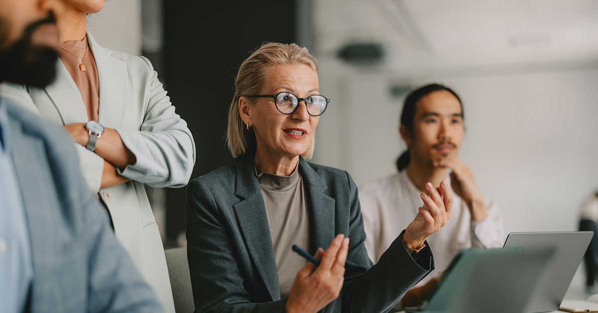 Diverse Group of Professionals in a Business Meeting